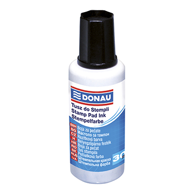 Штемпельна фарба 30мл 7808001PL-F01 чорна (12) (DONAU)